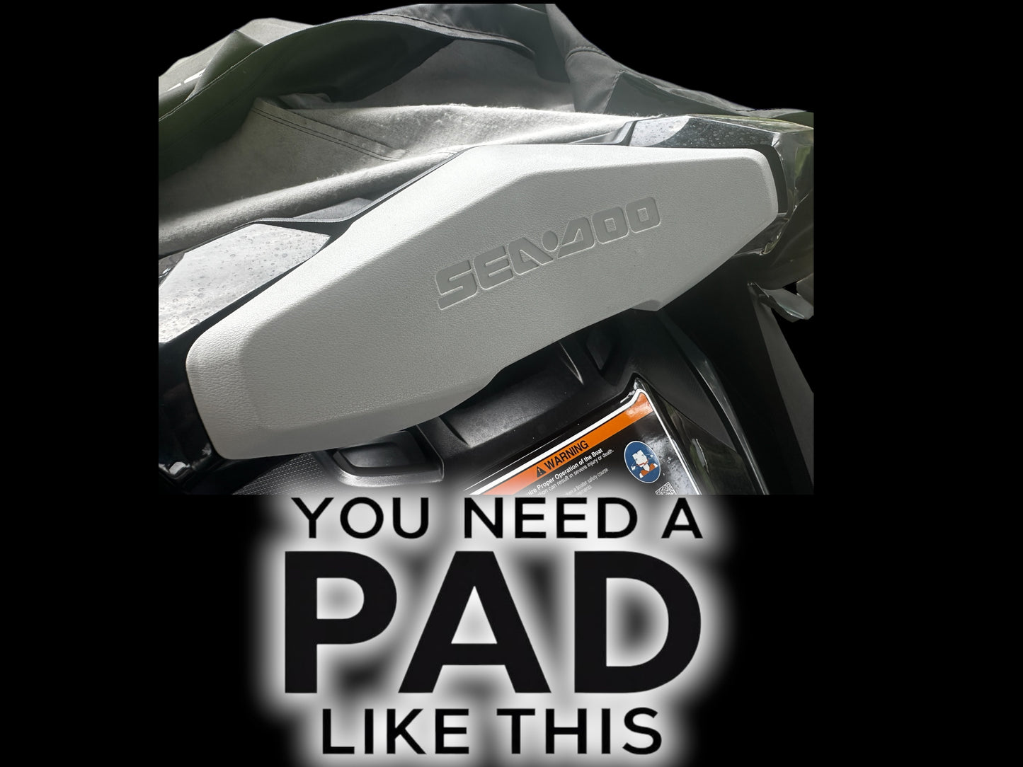 NEW HYBRID QUAD LOCK phone mount for SEADOO SKIS