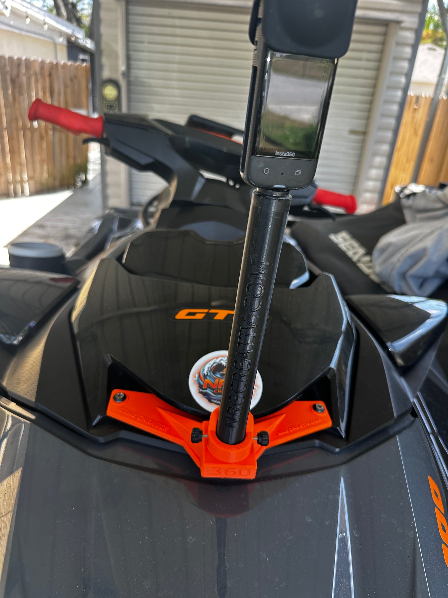GAME CHANGER front 360 camera mount for 2018 & newer SEADOO ski with GTX style hood. EXTREMELY STRONG!
