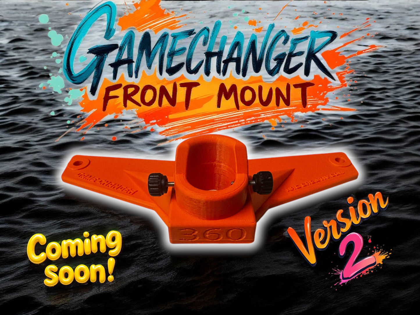 GAME CHANGER front 360 camera mount for 2018 & newer SEADOO ski with GTX style hood. EXTREMELY STRONG!