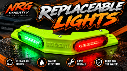 Sea-Doo GTX navigation light kit rechargeable LED bow lights