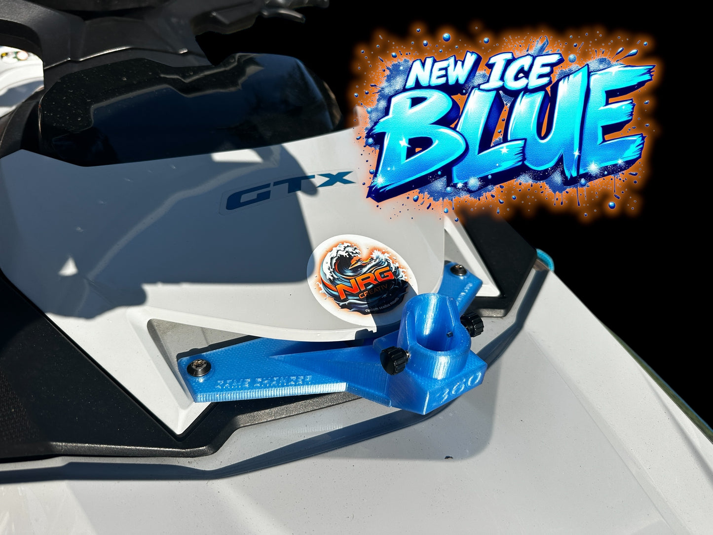 GAME CHANGER front 360 camera mount for 2018 & newer SEADOO ski with GTX style hood. EXTREMELY STRONG!