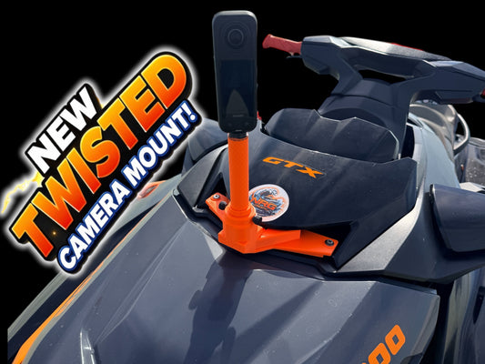 NEW TWISTED Front 360 Camera Mount (Mount + Fixed Stick Combo)