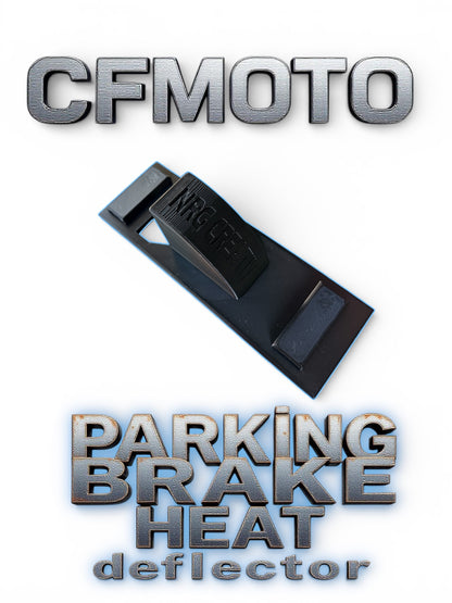 CFMOTO ZForce parking brake heat deflector