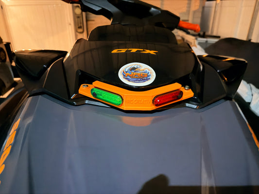 Sea-Doo GTX Front Navigation Light Kit (2018+ Models) – Rechargeable LED Red & Green Bow Lights kit