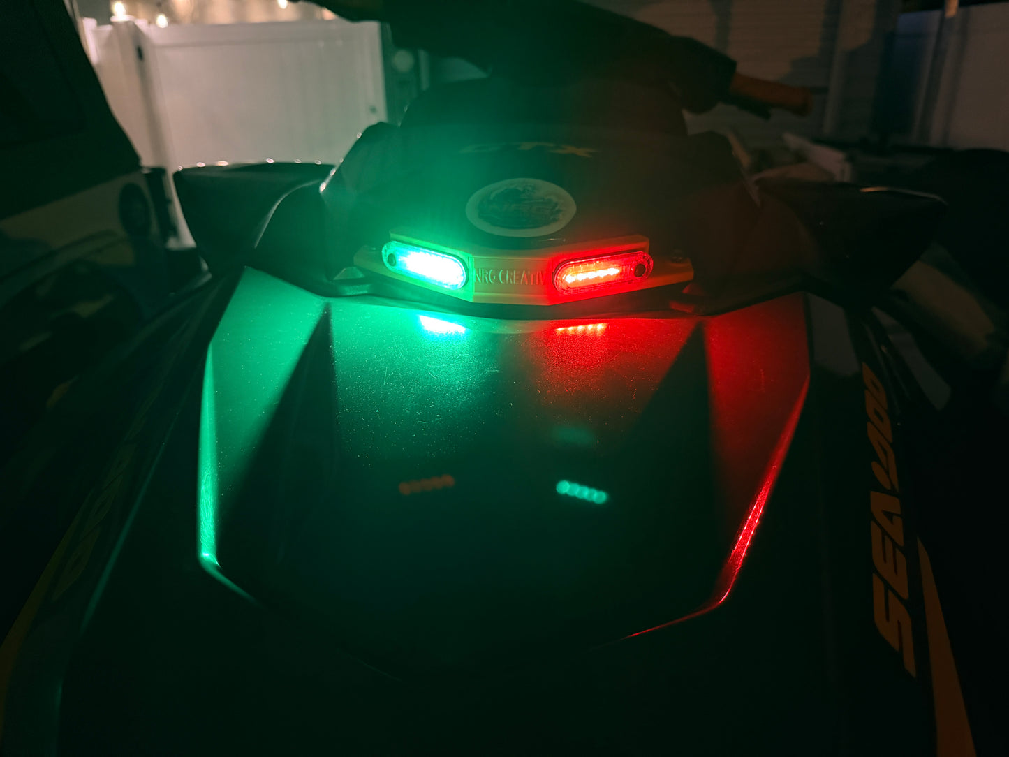 Sea-Doo GTX Front Navigation Light Kit (2018+ Models) – Rechargeable LED Red & Green Bow Lights kit