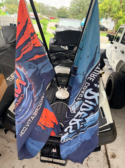 Extreme Dual Flag Mount for 2018+ Sea-Doo GTX, RXT, Wake & Fish Pro