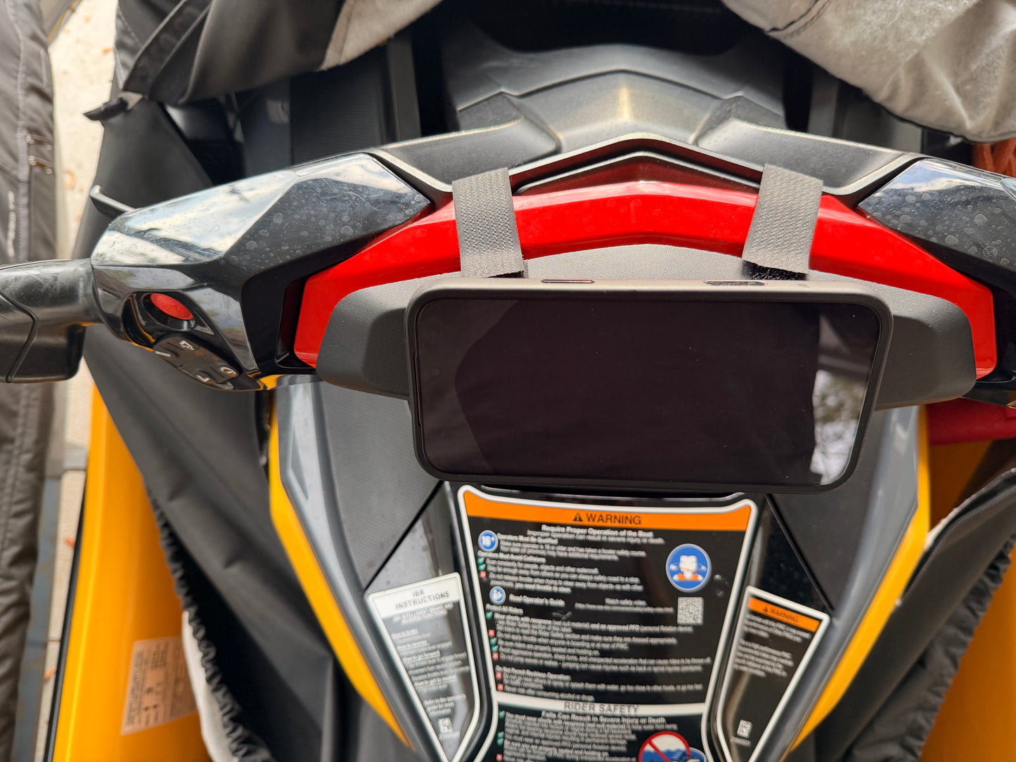 SEADOO phone mount for RXTX NO TOOLS NEEDED FOR INSTALLATION