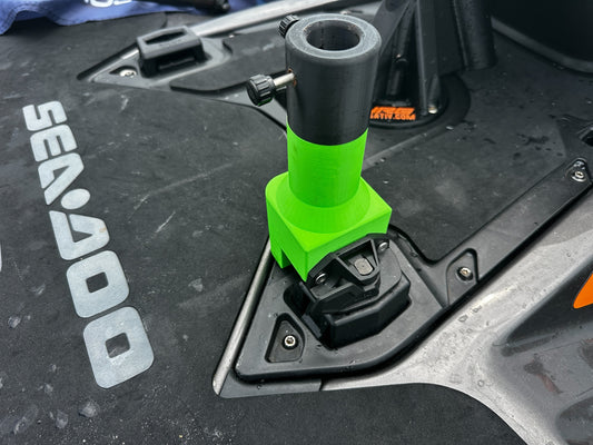 LINQ mounted BEEFY Flag mount for SEADOO skis. NO TOOL NEEDED!