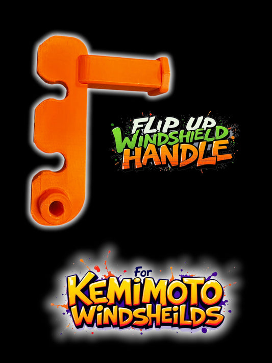 Windshield mod handle for CFMOTO with Kemimoto flip up windshield