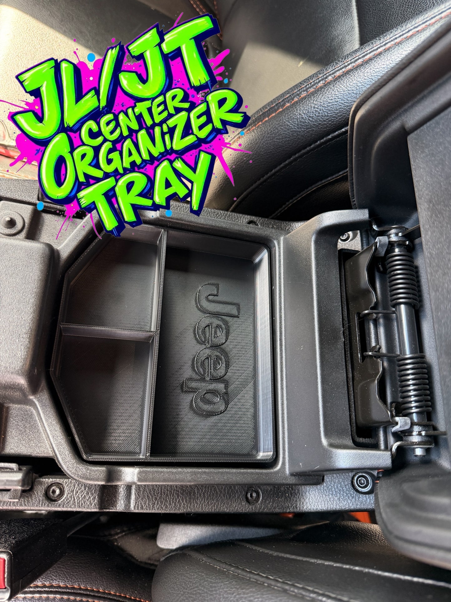 JEEP JL/JT JEEP center console storage tray. Personalize with your jeep name etc.