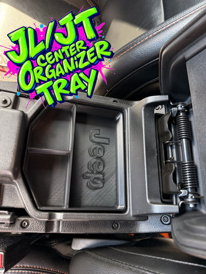 JEEP JL/JT JEEP center console storage tray. Personalize with your jeep name etc.