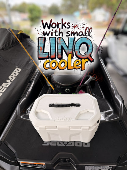 Fishing rod holder for SEADOO SKIS. HOLDS (2) rods!