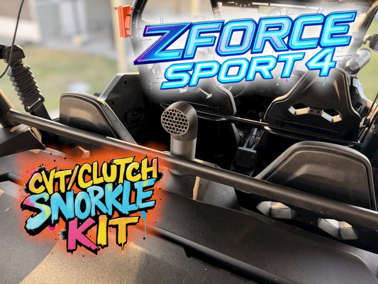 Snorkel kit for the CFMOTO Zforce 950 sport 4 Clutch cover
