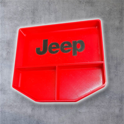 JEEP JL/JT JEEP center console storage tray. Personalize with your jeep name etc.