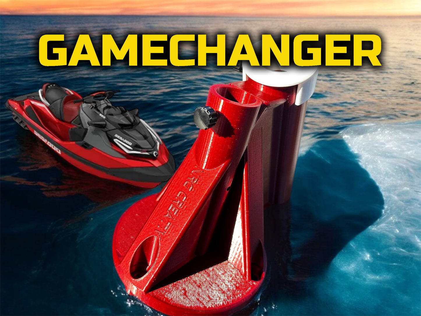 GAME CHANGER Camera/flag mount for SEADOO 2018 & newer skis