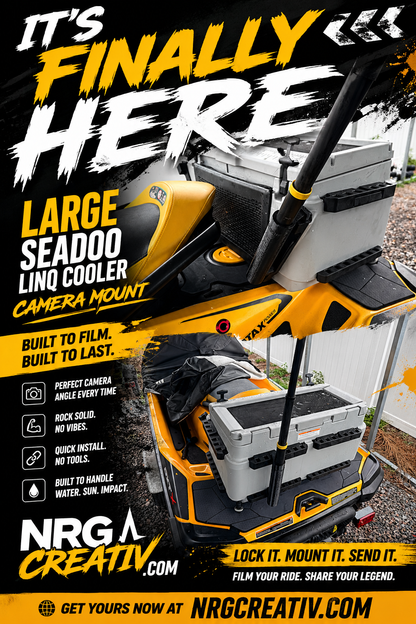 LARGE SEADOO LINQ COOLER VIDEO MOUNT